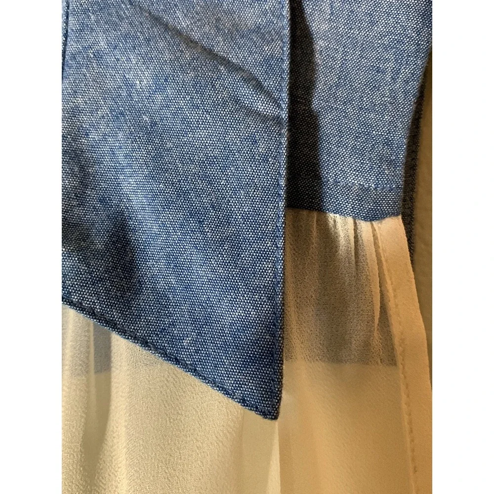 Sleeveless American Rag Jean Sheer White - Picture 4 of 6